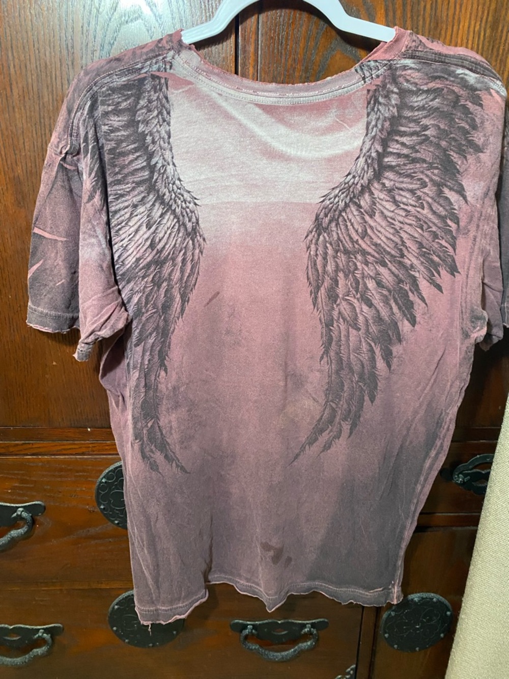 Affliction Distressed Rose Graphic Short-Sleeve Tee - Picture 3 of 6